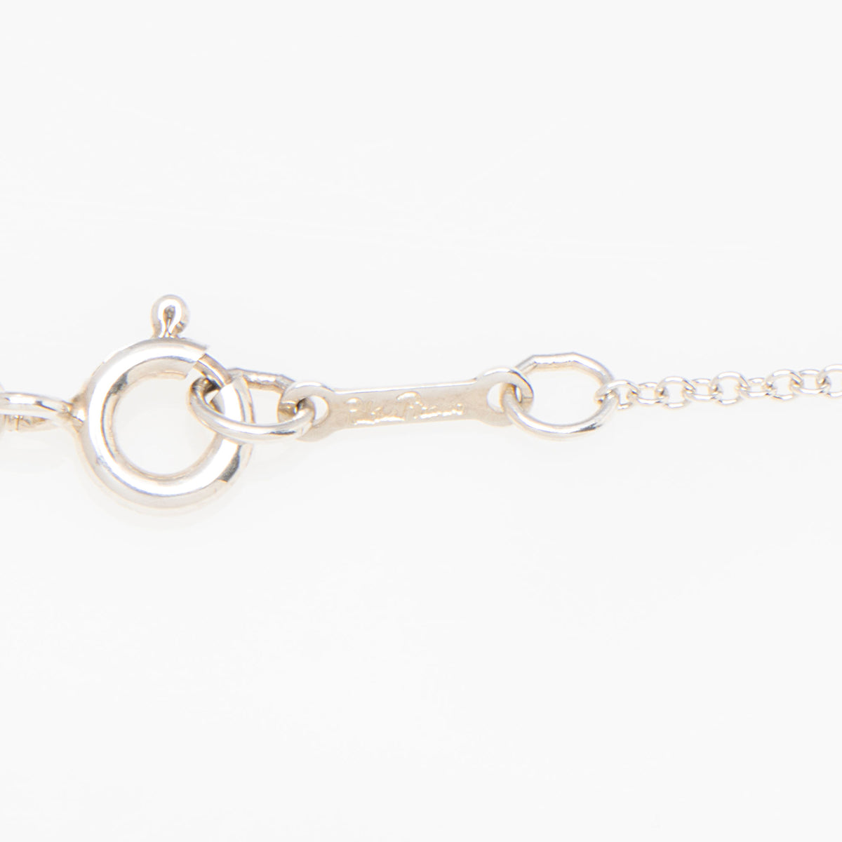 Tiffany & Co. Paloma Picasso Sterling Silver Diamond Loving Heart Necklace