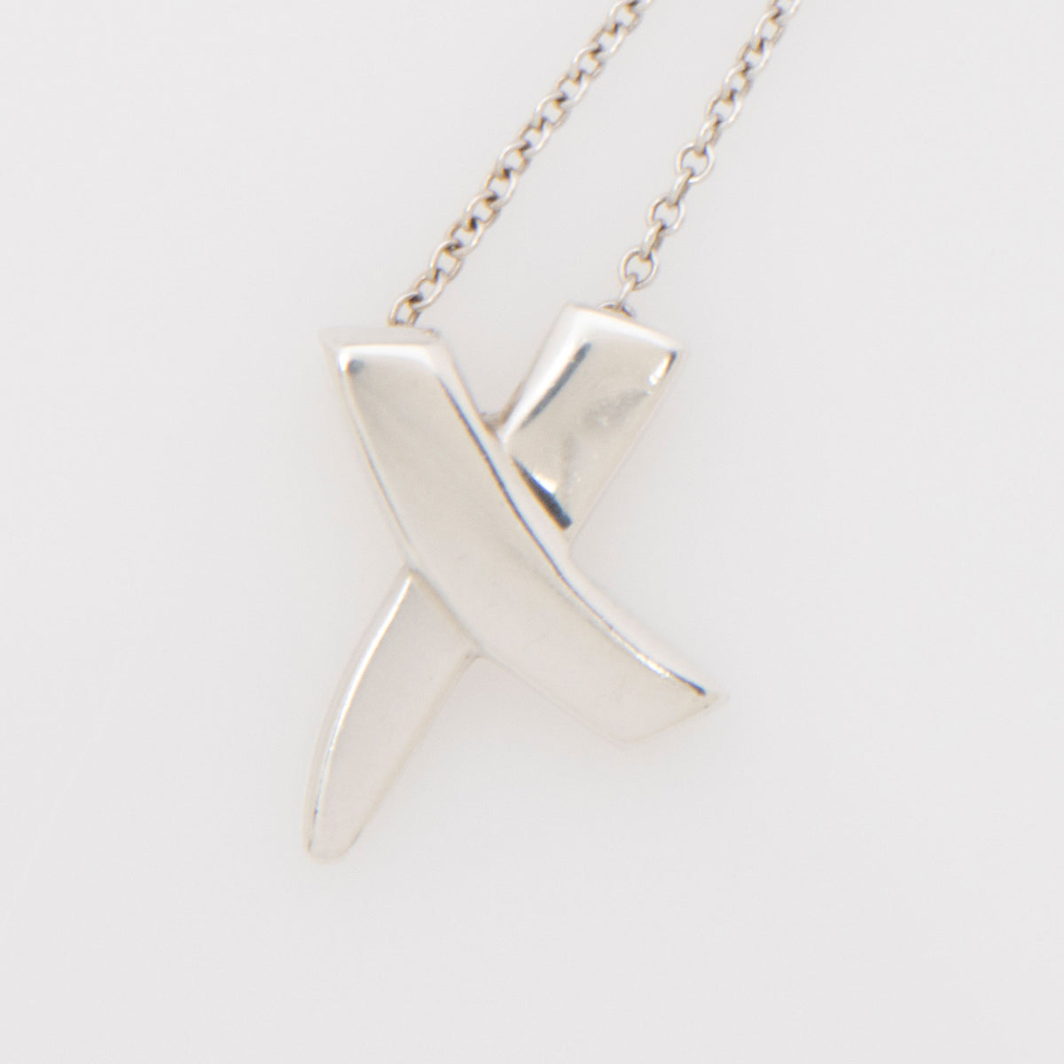 Tiffany & Co. Paloma Picasso Sterling Silver Graffiti X Necklace