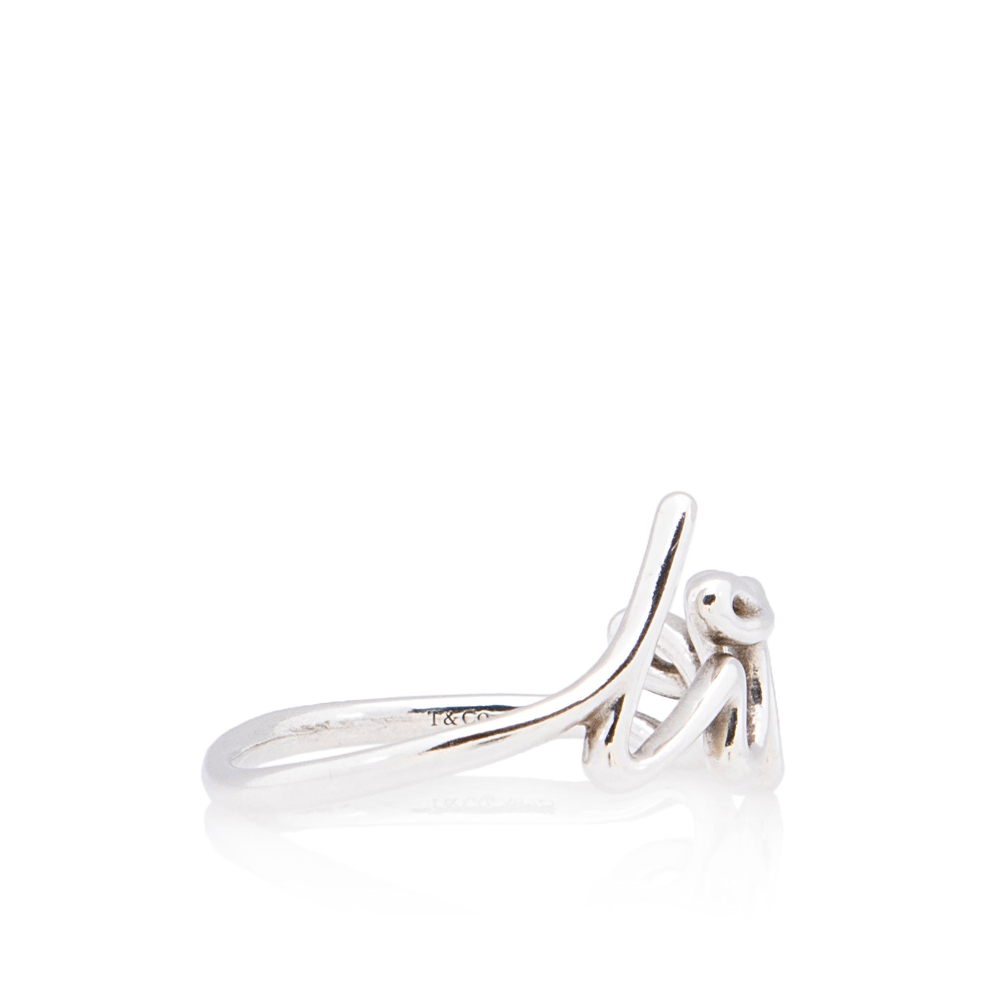 Tiffany & Co. Paloma Picasso Sterling Silver Love Ring - Size 8 1/2