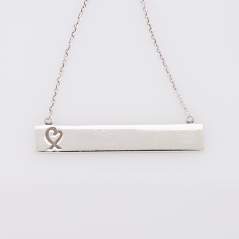 Loving heart bar pendant Clearance