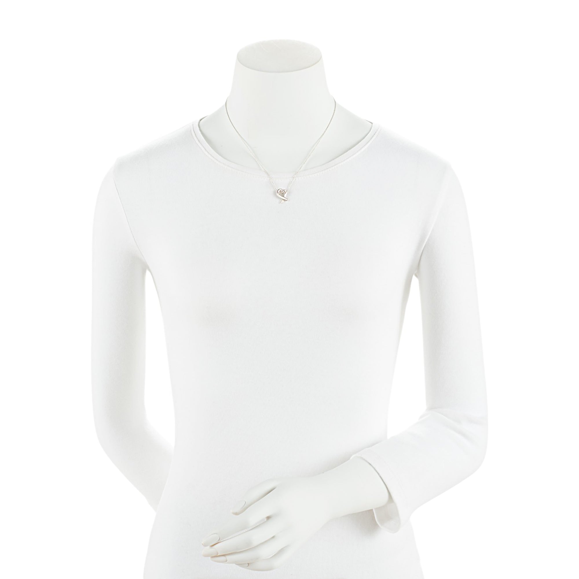Tiffany & Co. Paloma Picasso Sterling Silver Loving Heart Necklace