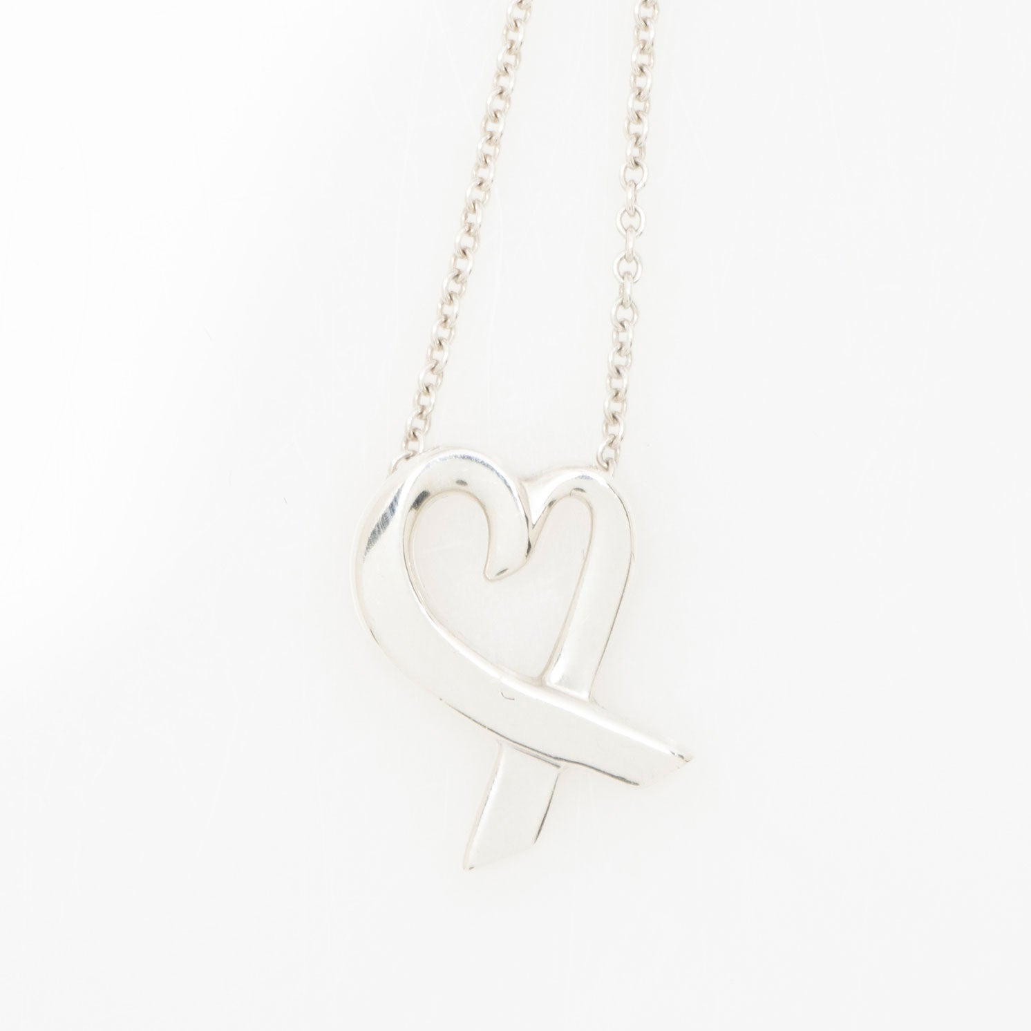 Tiffany & Co. Paloma Picasso Sterling Silver Loving Heart Necklace