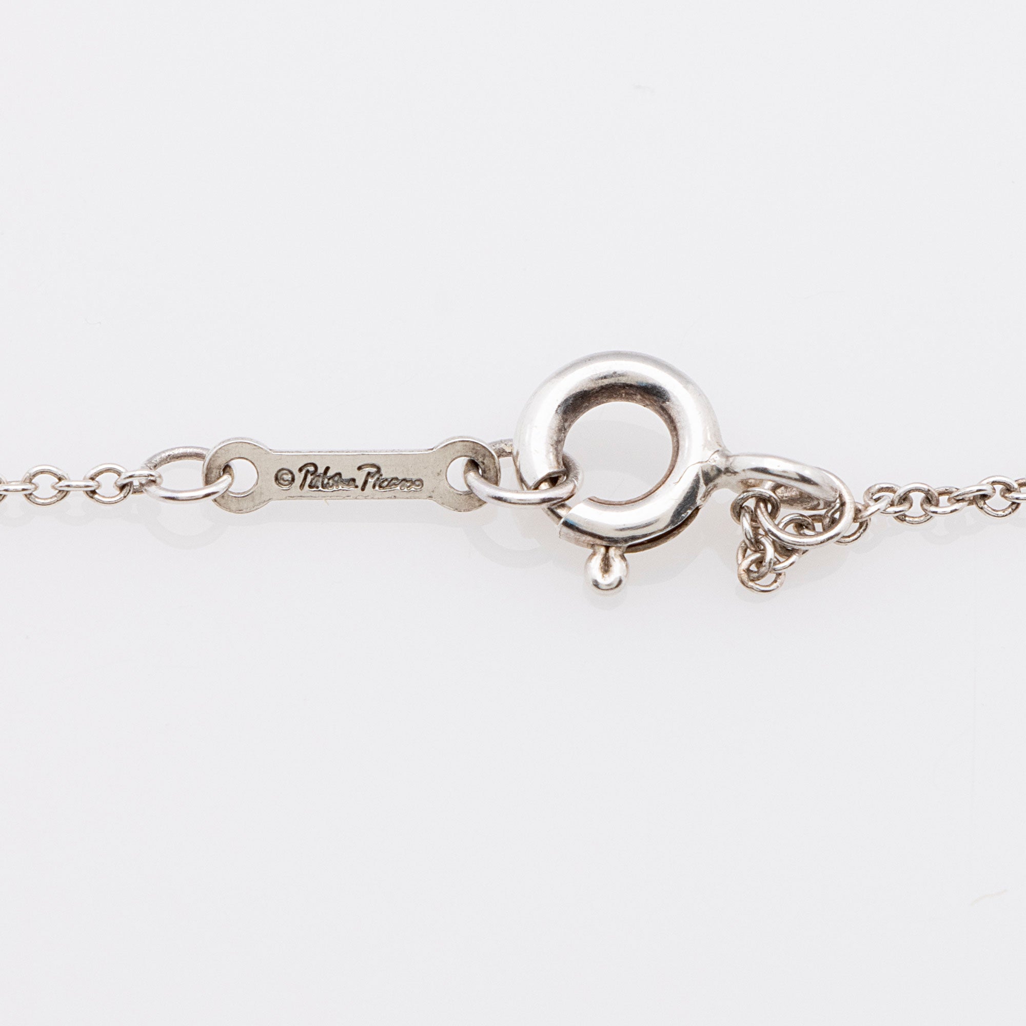 Tiffany & Co. Paloma Picasso Sterling Silver Olive Leaf Vine Necklace (SHF-jat5Zf)