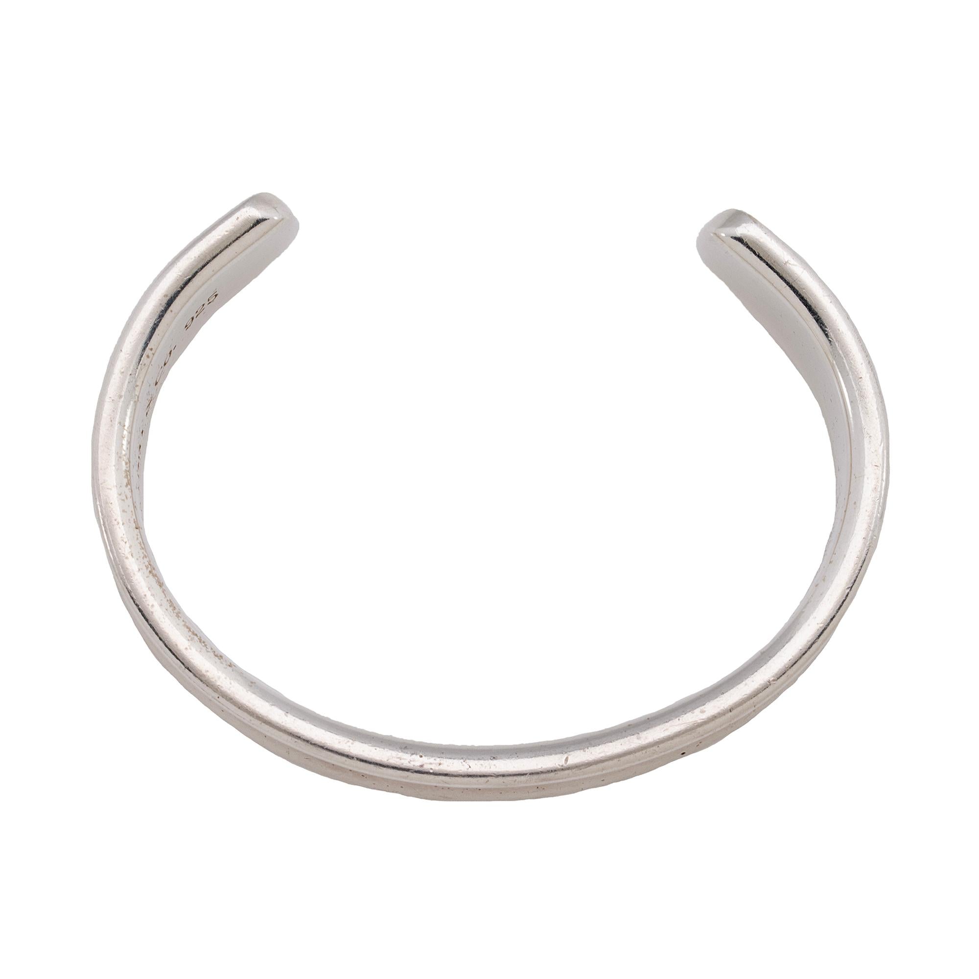 Tiffany & Co. Vintage Sterling Silver 1837 Cuff Bracelet (SHF-fXWGl4)