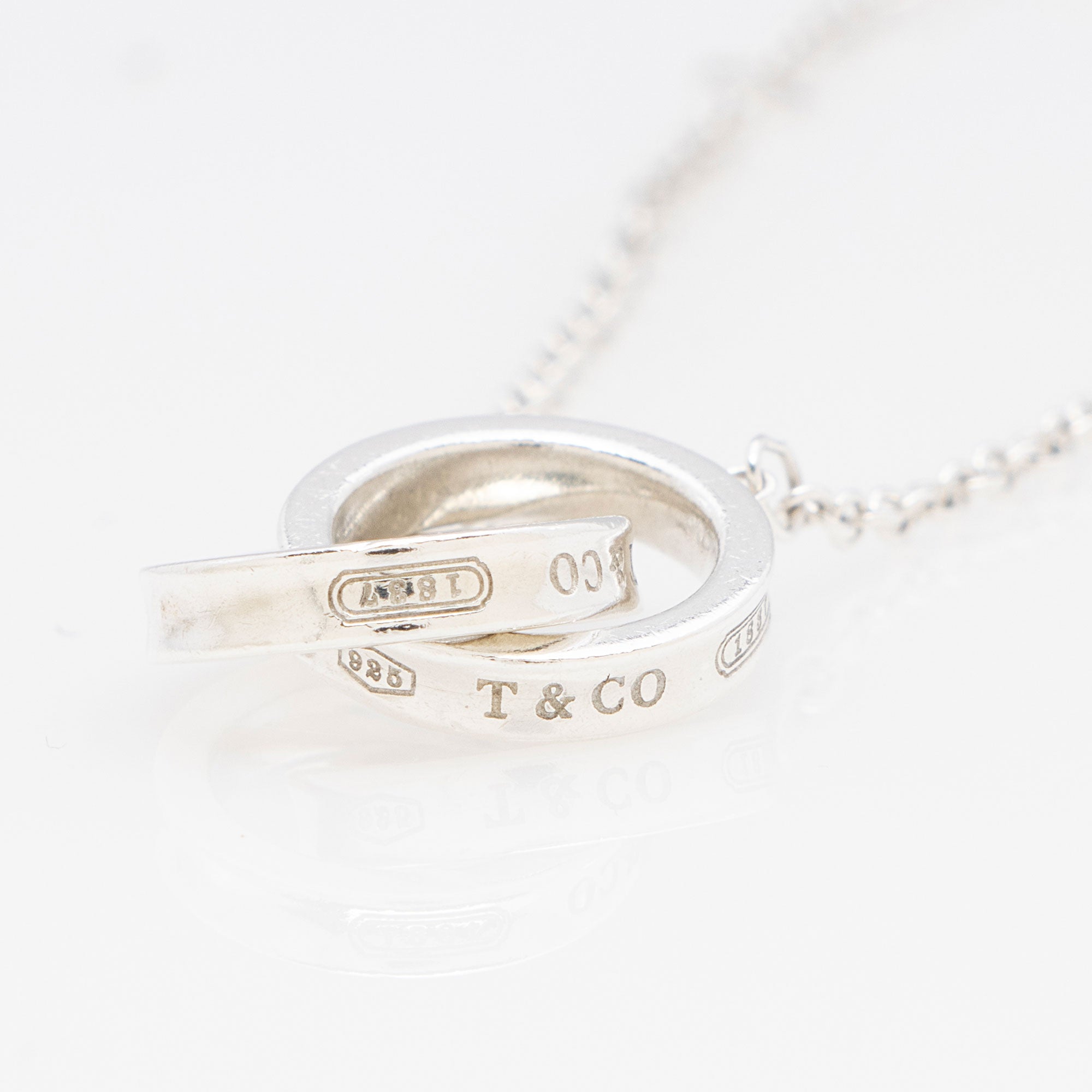 Tiffany & Co. Sterling Silver 1837 Interlocking Circles Chain Bracelet