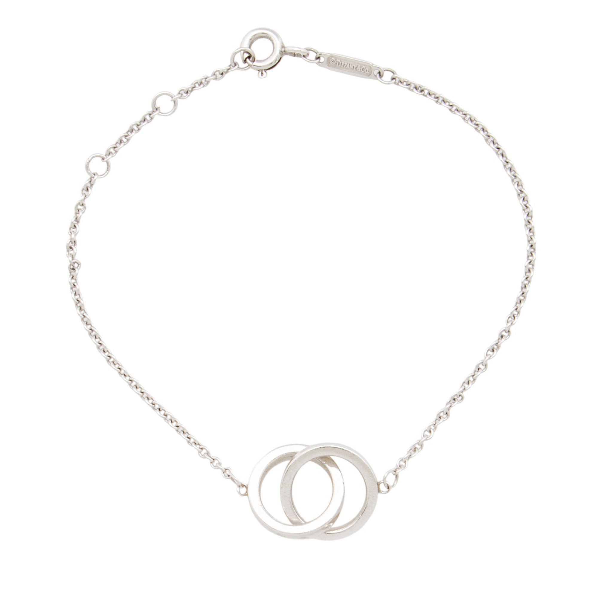 Tiffany & Co. Sterling Silver 1837 Interlocking Circles Chain Bracelet