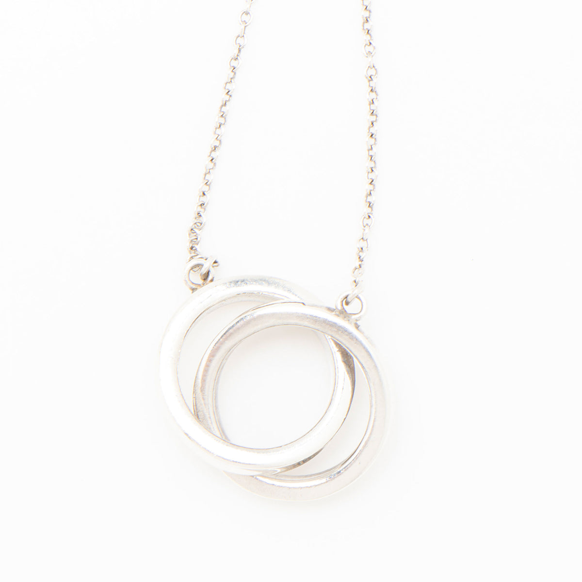Tiffany & Co. Sterling Silver 1837 Interlocking Circles Necklace