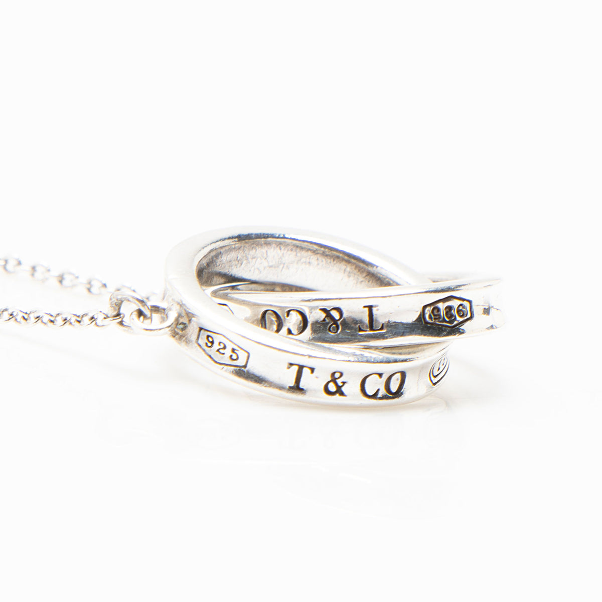 Tiffany & Co. Sterling Silver 1837 Interlocking Circles Necklace