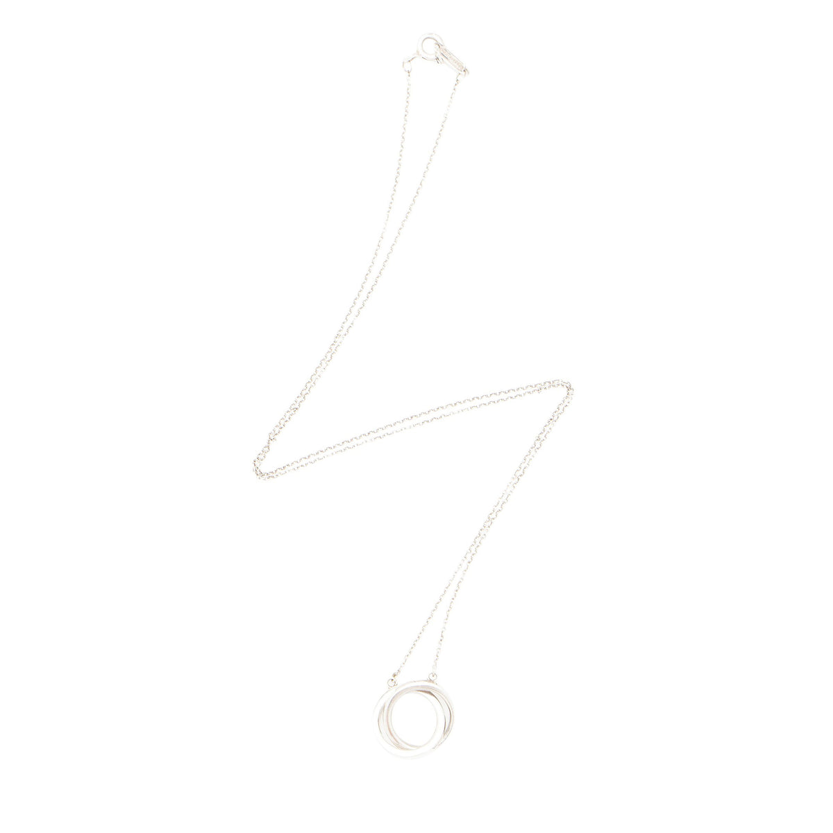 Tiffany & Co. Sterling Silver 1837 Interlocking Circles Necklace