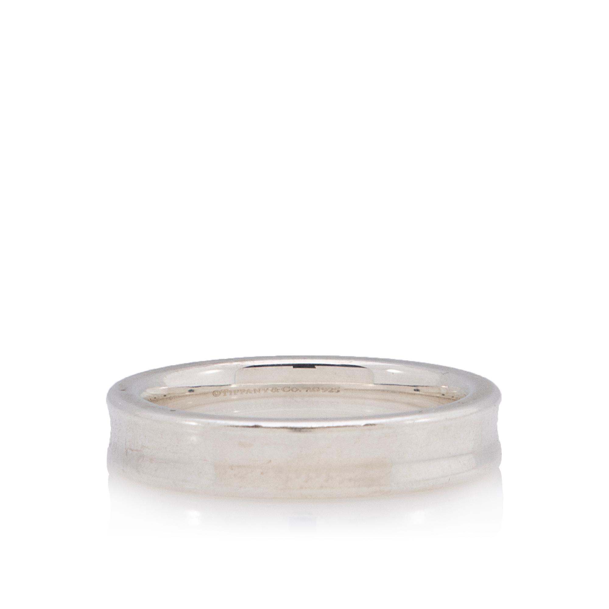 Tiffany & Co. Sterling Silver 1837 Ring - Size 5 1/2 (SHF-D9yDvJ)