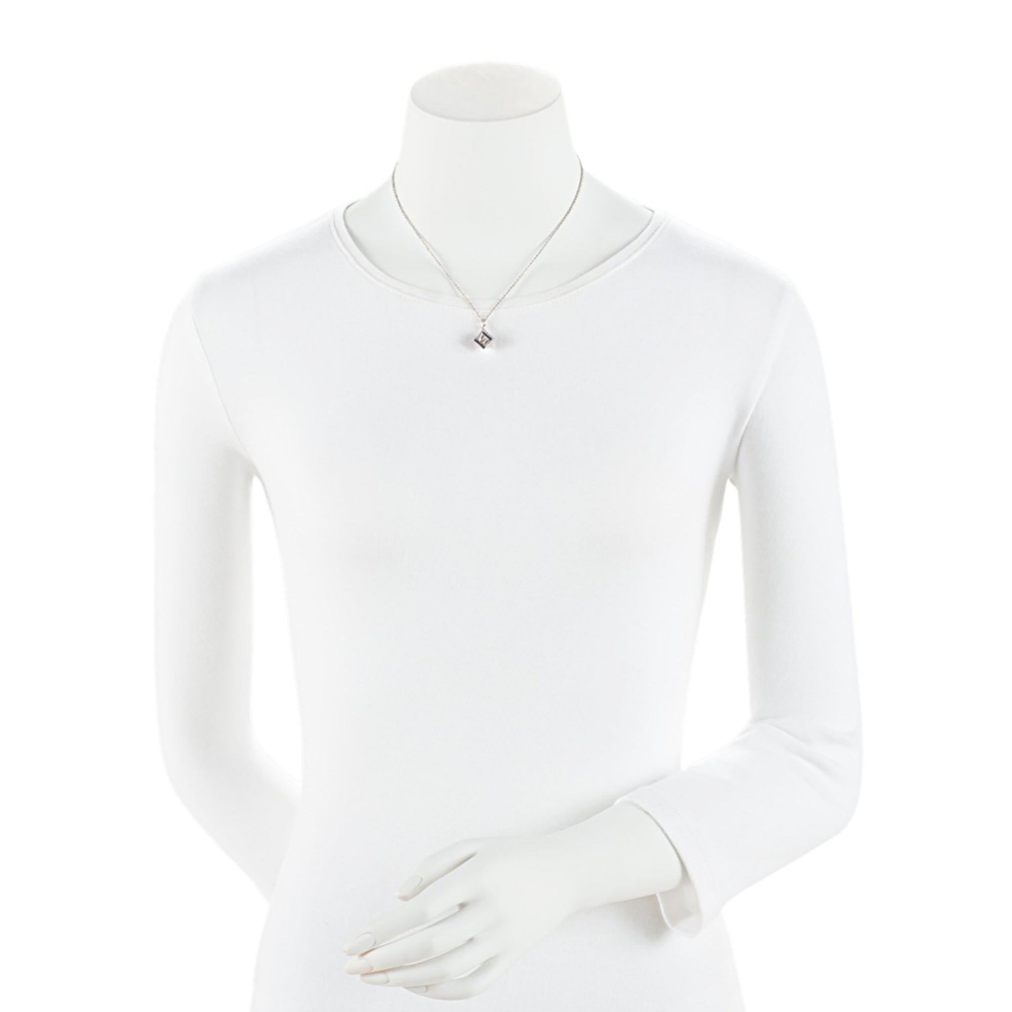 Tiffany & Co. Sterling Silver Atlas Cube Necklace