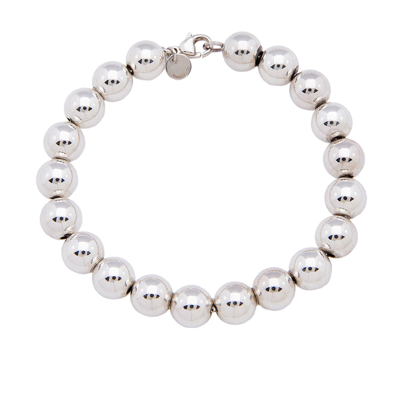Tiffany & Co. Sterling Silver Bead Bracelet (SHF-xLimbe)