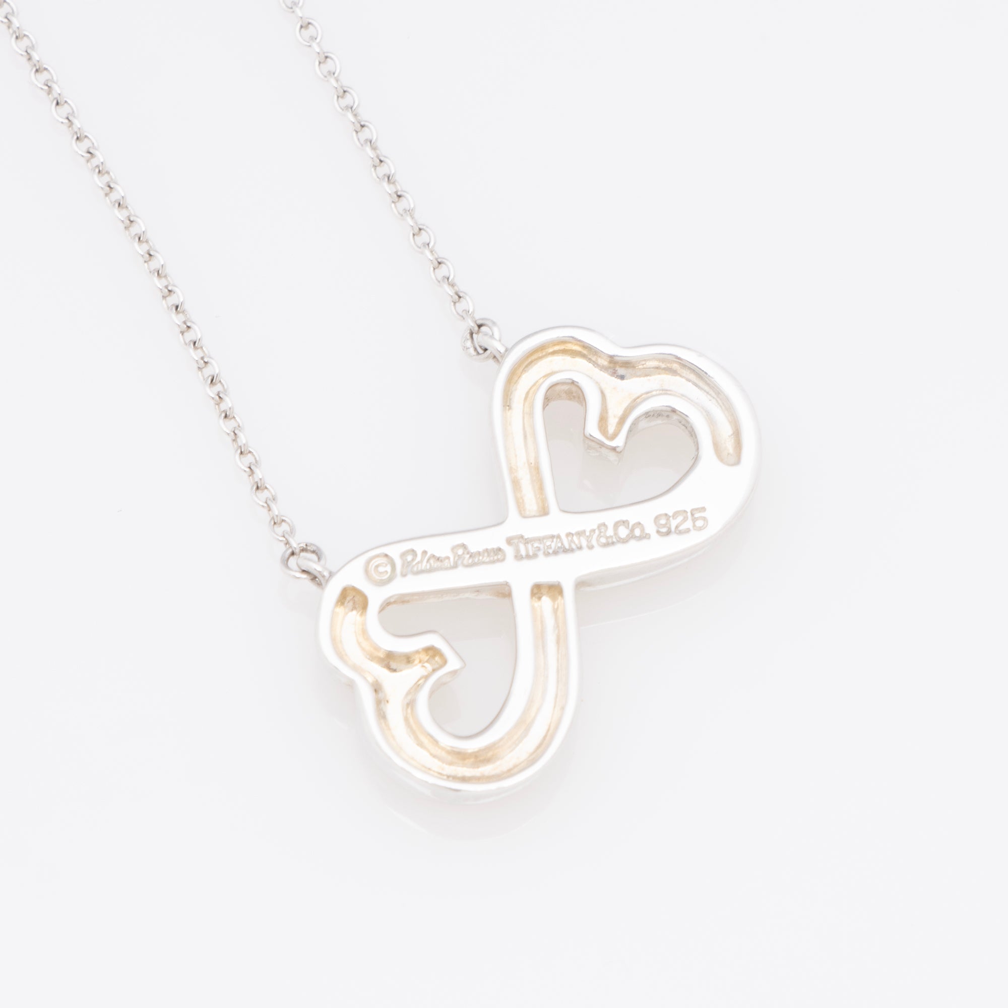 Tiffany & Co. Sterling Silver Double Loving Heart Necklace