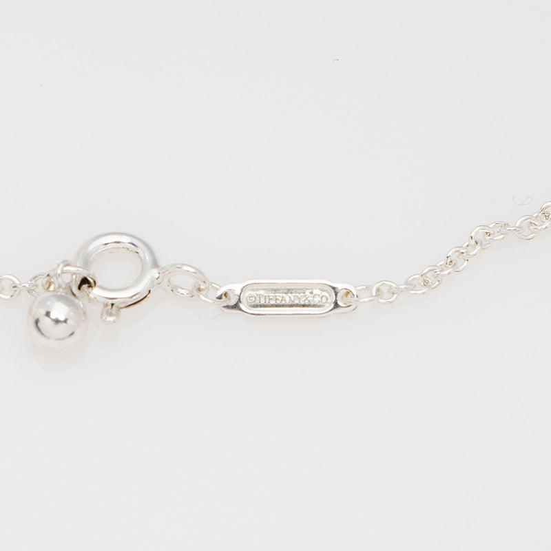 Tiffany & Co. Sterling Silver Enamel Color Splash Oval Pendant Necklace (SHF-2AtkSB)