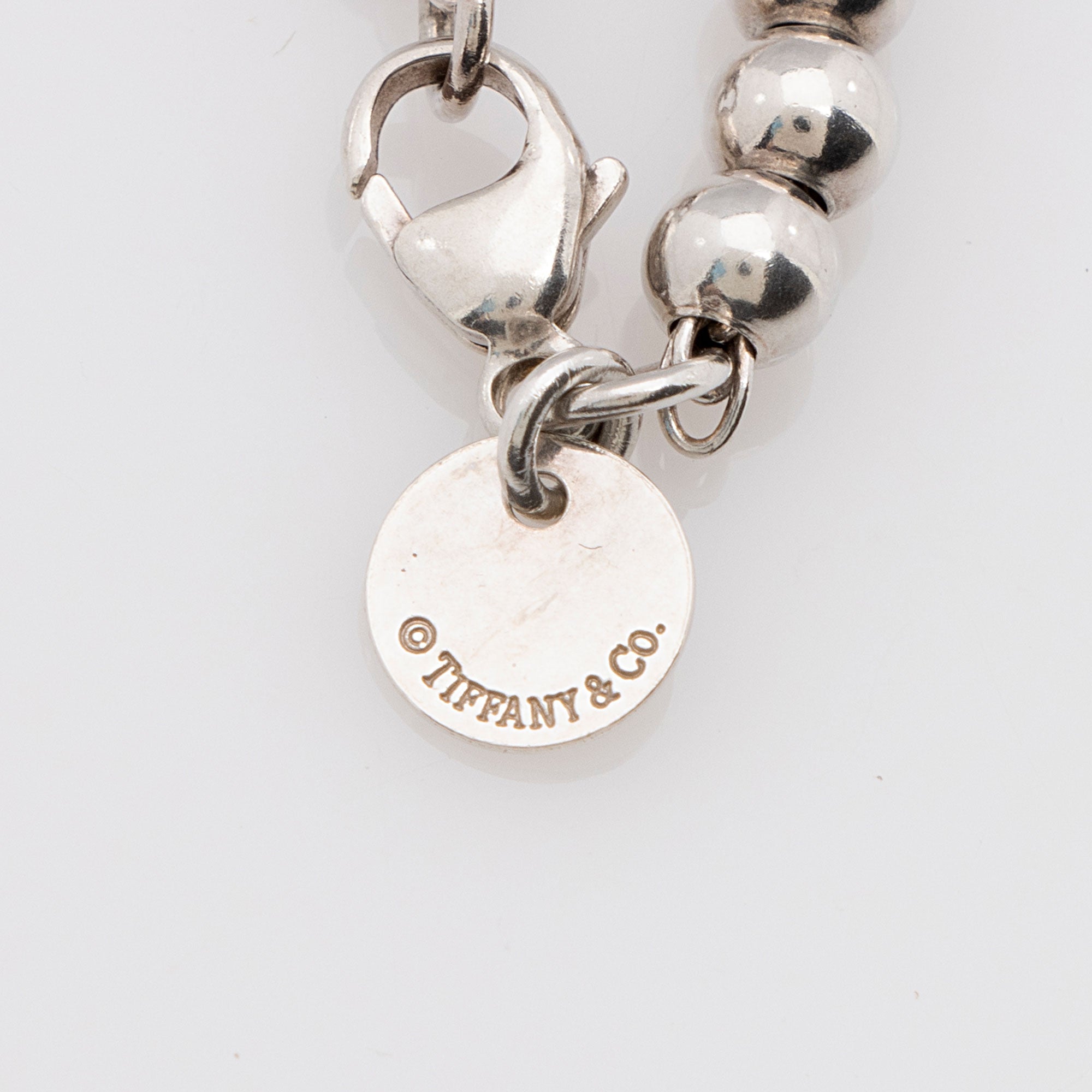 Tiffany & Co. Sterling Silver Enamel Return to Tiffany Heart Bead Bracelet (SHF-lNCnFs)