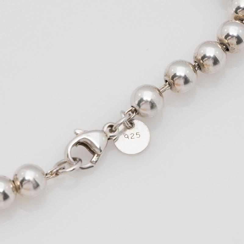 Tiffany & Co. Sterling Silver Graduated Bead Necklace (SHF-2XTlLV)