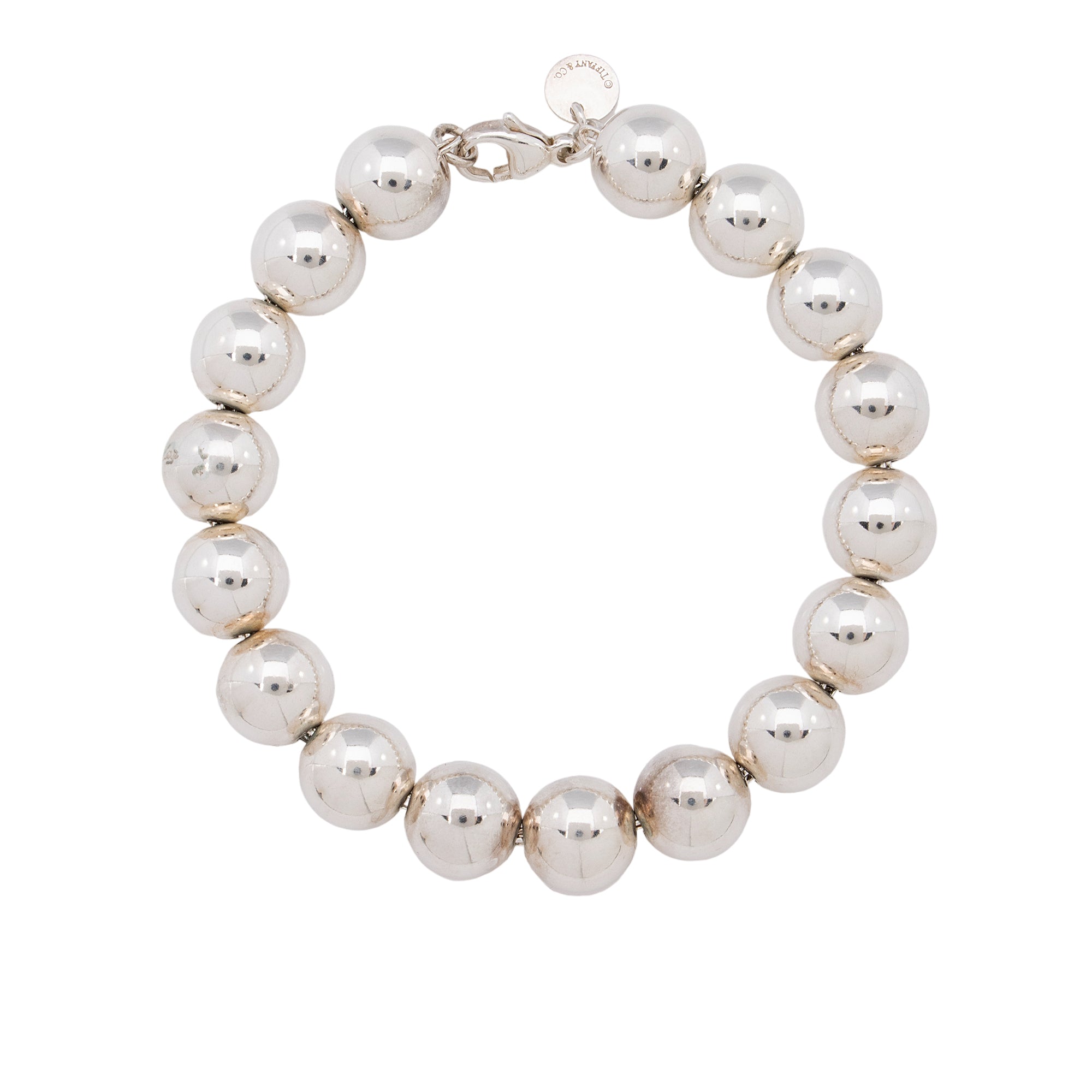 Tiffany & Co. Sterling Silver HardWear Ball 10mm Small Bracelet (SHF-gOMVvP)