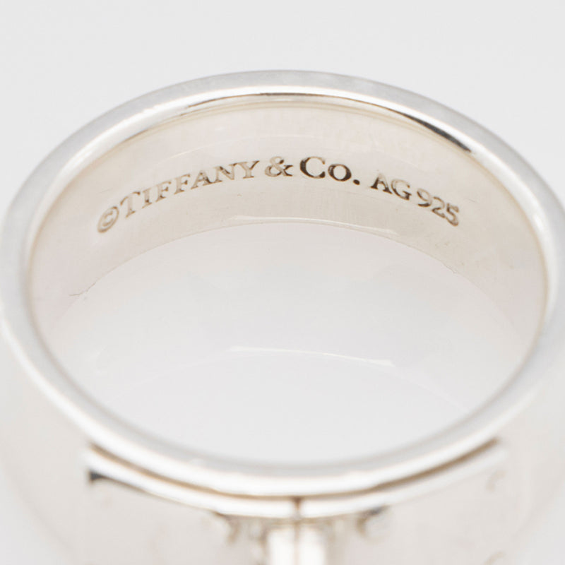 Tiffany & Co. Sterling Silver HardWear Dangle Ball Ring - Size 7 (SHF-YaQW1k)