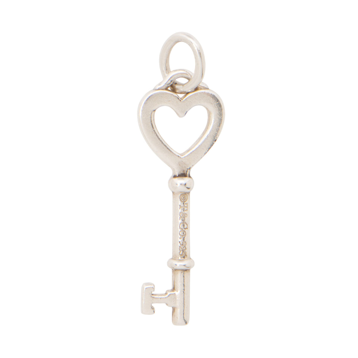 Tiffany & Co. Sterling Silver Heart Key Pendant