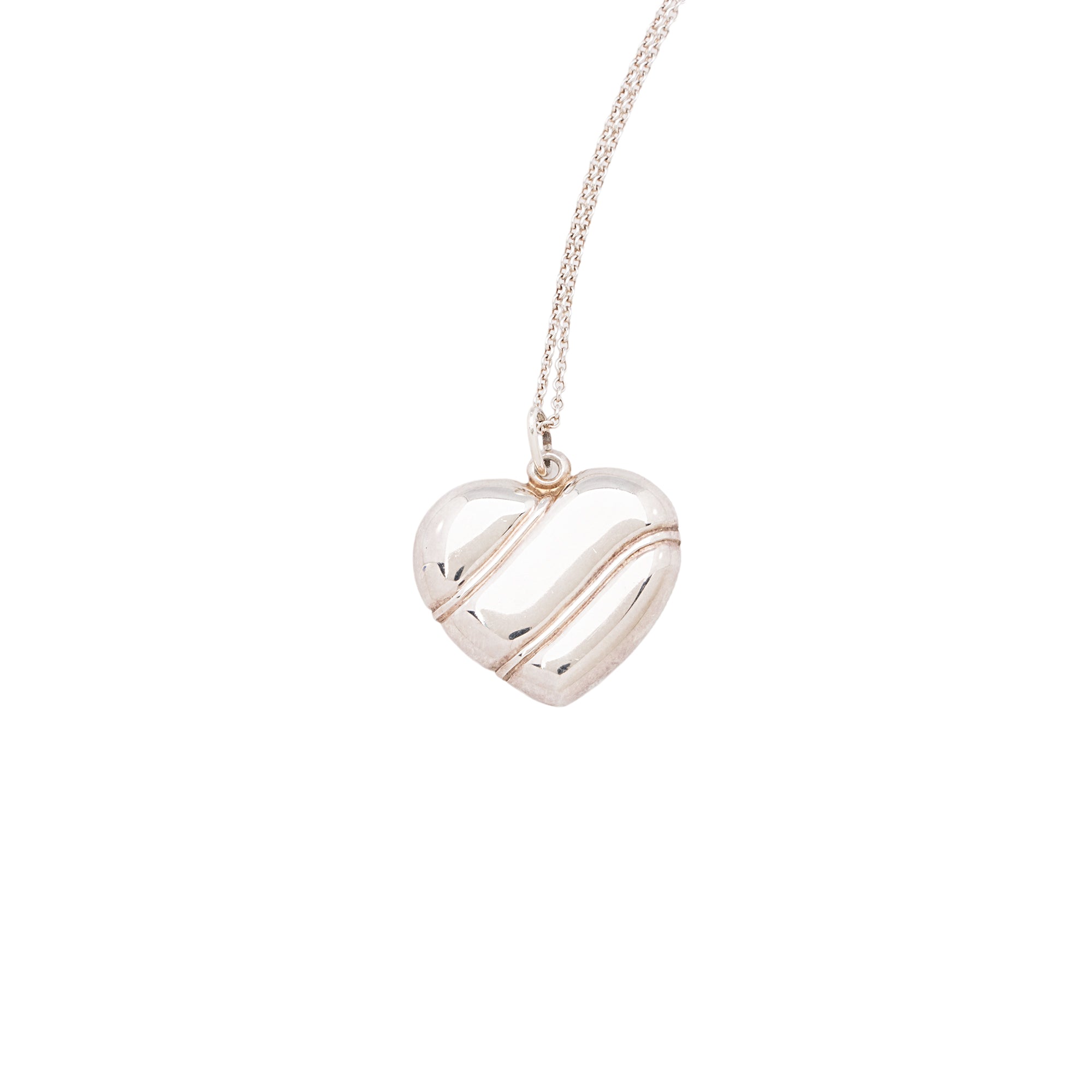 Tiffany & Co. Sterling Silver Heart Necklace (SHF-7k19pk)