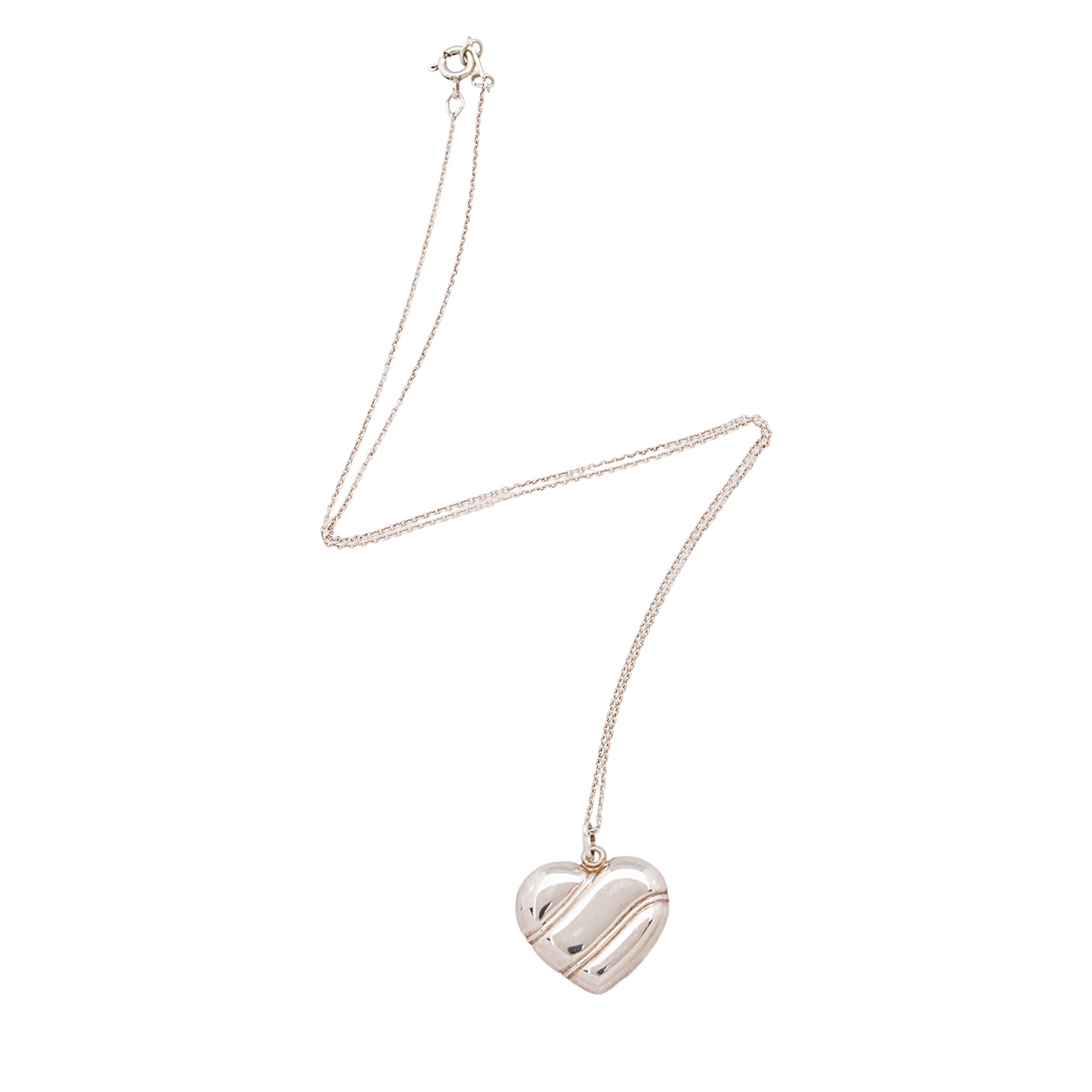 Tiffany & Co. Sterling Silver Heart Necklace (SHF-7k19pk)