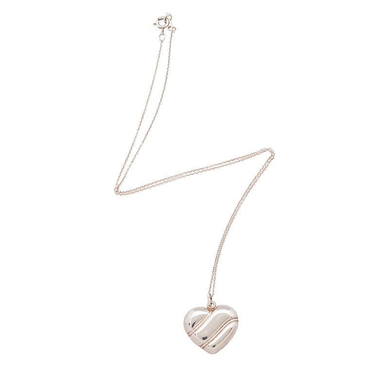 Tiffany & Co. Sterling Silver Heart Necklace (SHF-7k19pk)