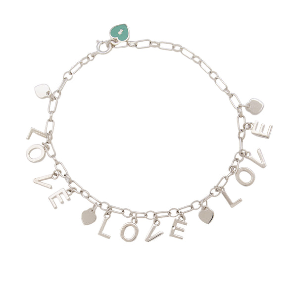 Tiffany & Co. Sterling Silver Love Notes Charm Bracelet (SHF-nlC5FH)