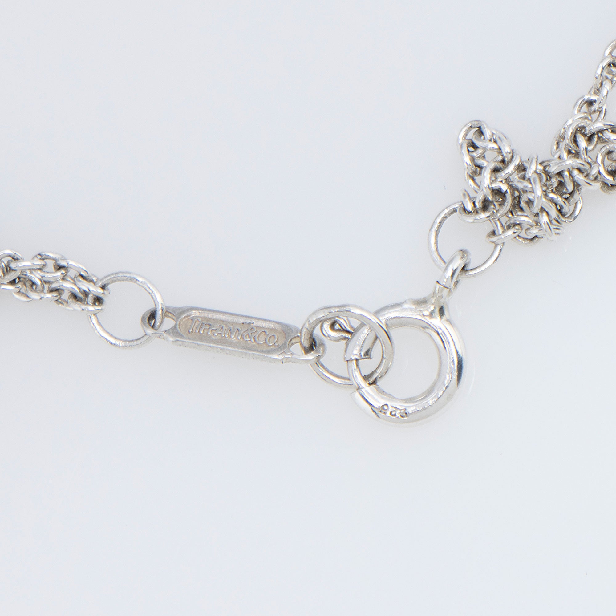 Tiffany & Co. Sterling Silver Infinity Double Chain Necklace
