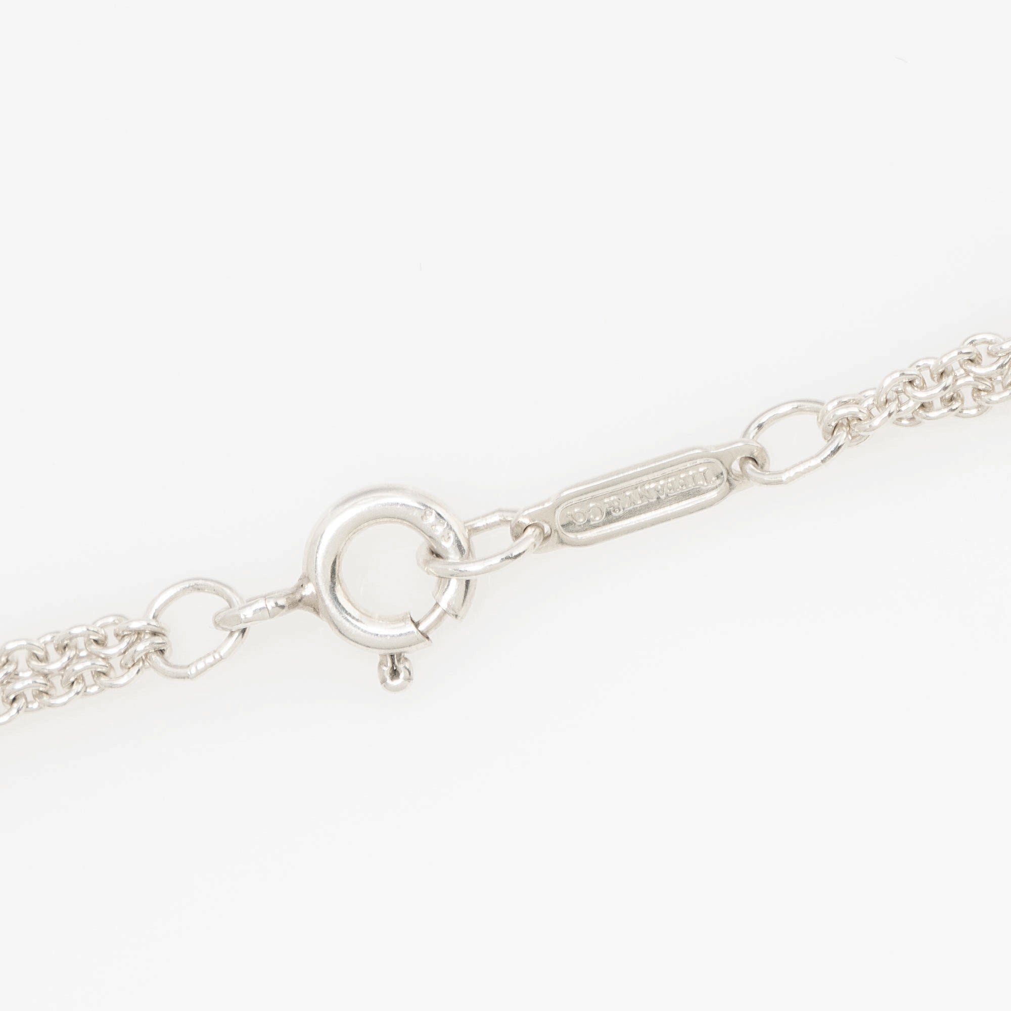 Tiffany & Co. Sterling Silver Infinity Double Chain Necklace