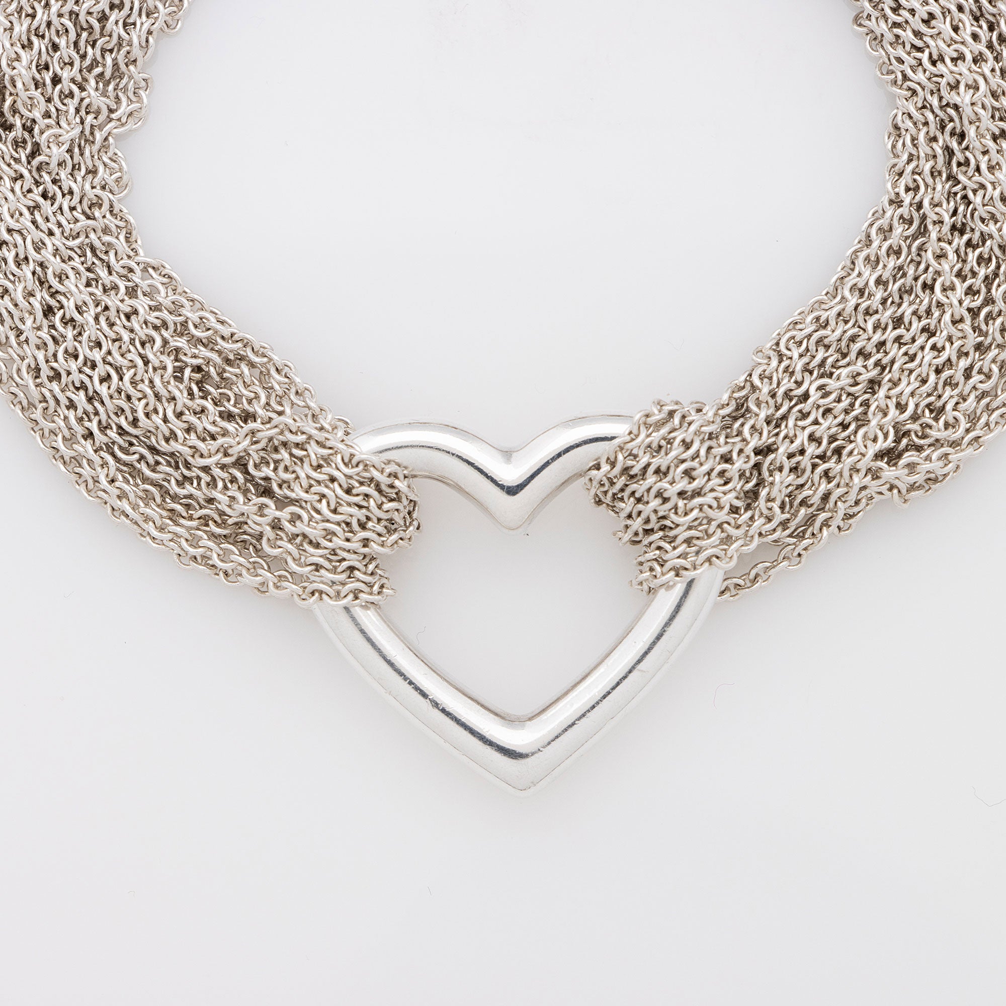 Tiffany & Co. Sterling Silver Multistrand Heart Bracelet (SHF-QX1DV0)