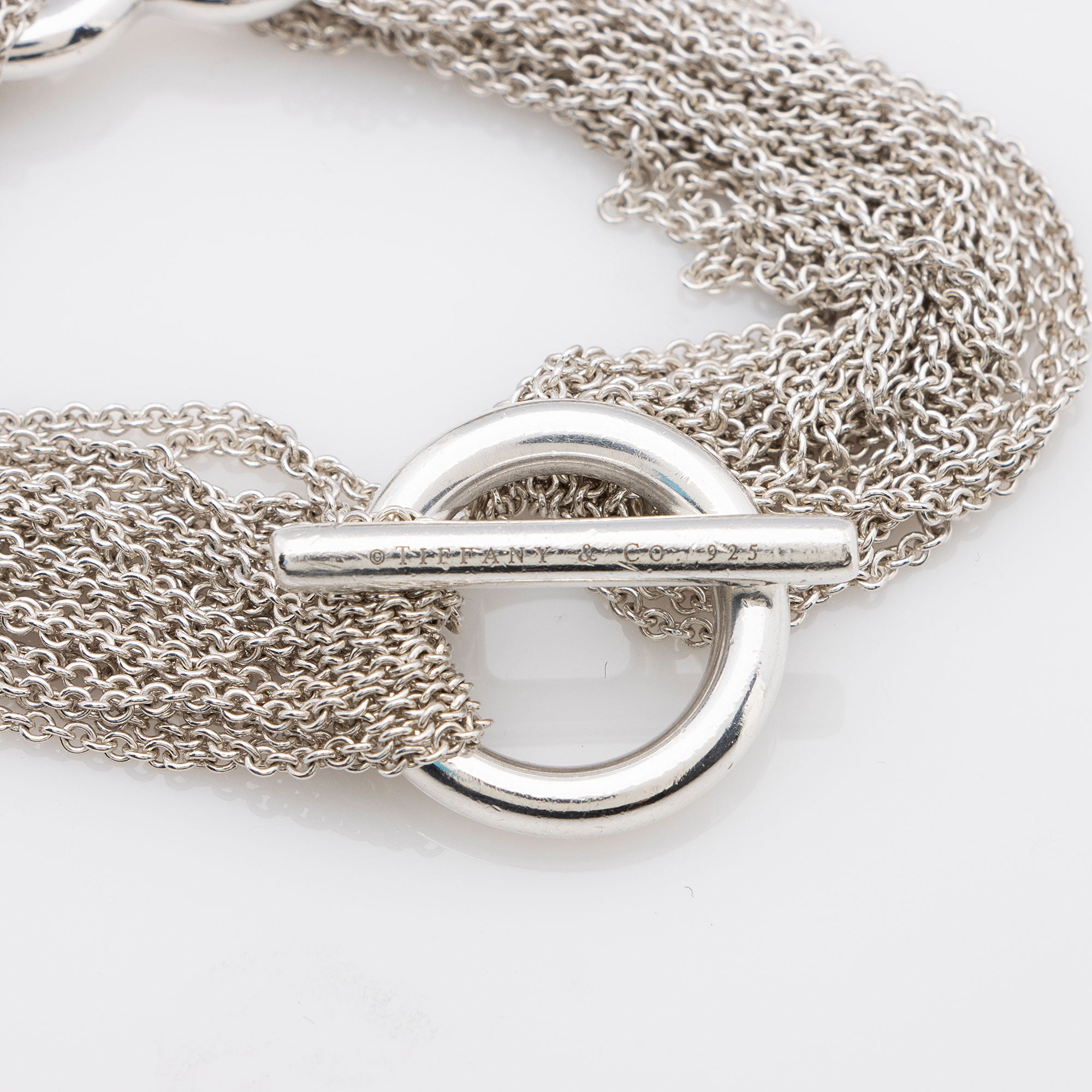 Tiffany & Co. Sterling Silver Multistrand Heart Bracelet (SHF-QX1DV0)