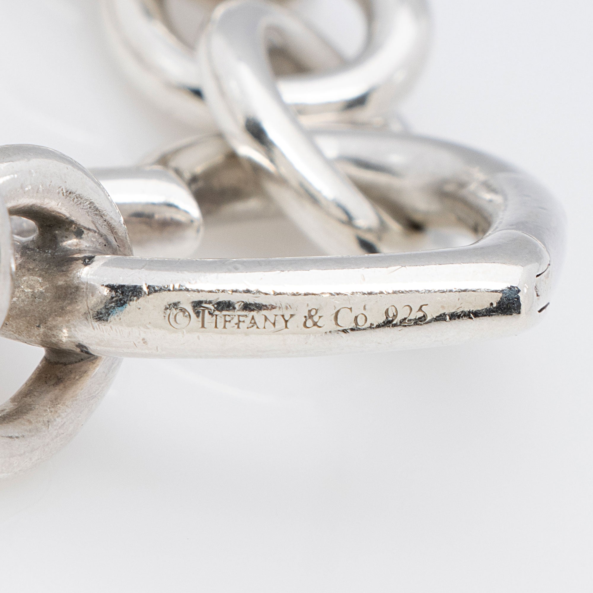 Tiffany & Co. Sterling Silver Open Heart Clasp Bracelet (SHF-K0t3m6)