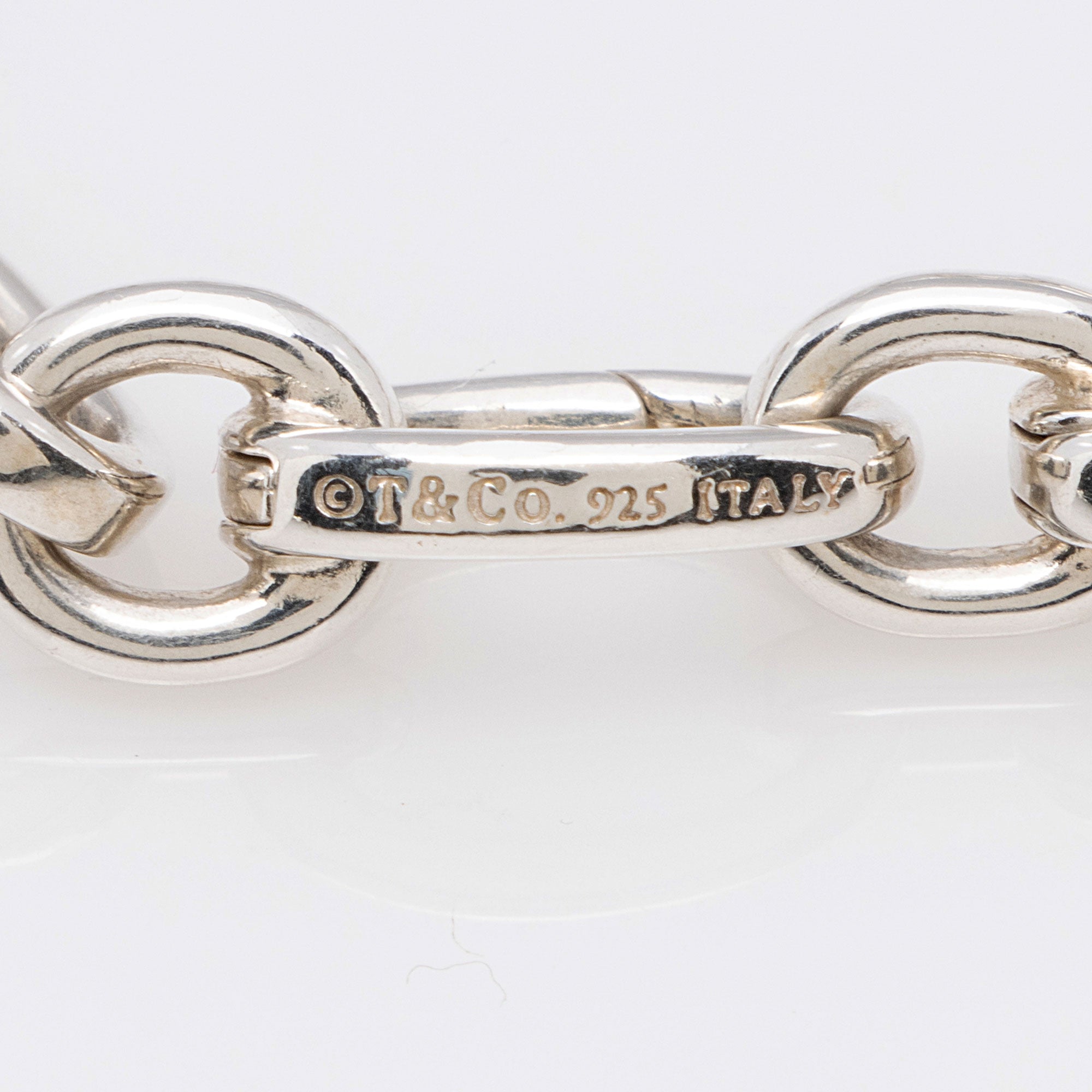 Tiffany & Co. Sterling Silver Oval Clasping Link Bracelet (SHF-FfqfYg)