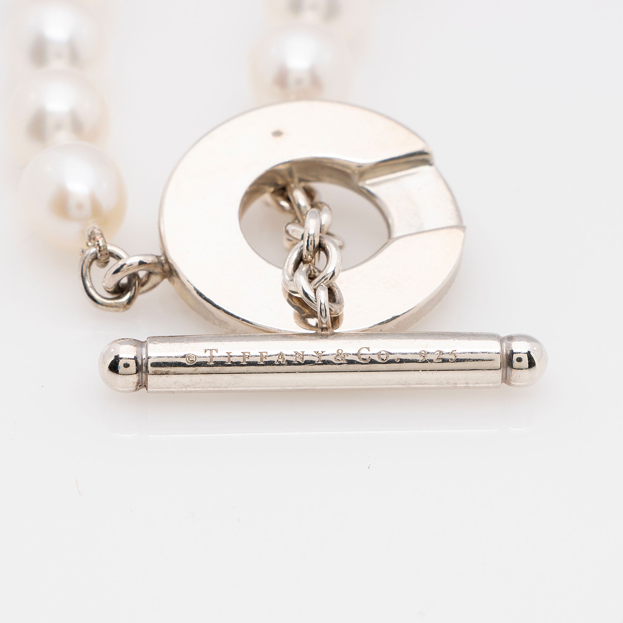 Tiffany & Co. Freshwater Pearl Sterling Silver Toggle Bracelet (SHF-nO2IyA)