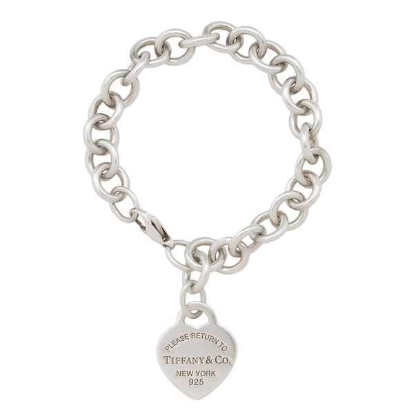Tiffany & Co. Sterling Silver Return to Tiffany Heart Tag Bracelet (SHF-85mwzN)