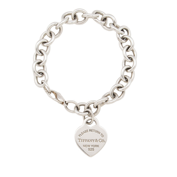 Tiffany & Co. Sterling Silver Return to Tiffany Heart Tag Bracelet (SHF-zDtrLr)