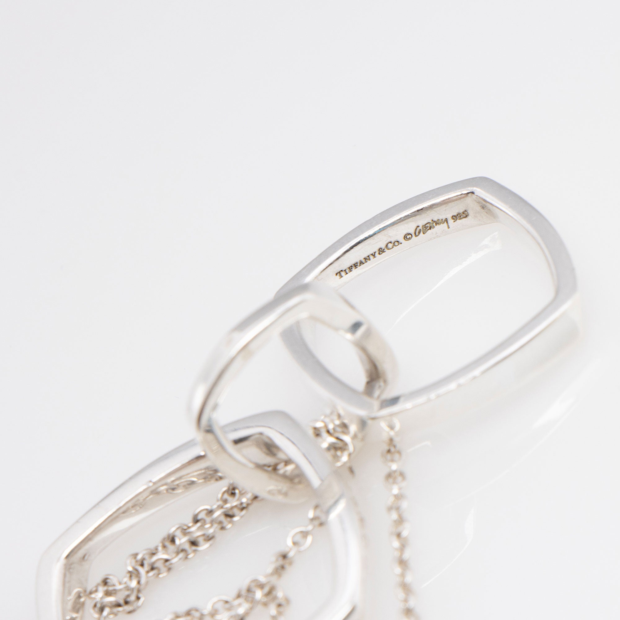 Tiffany & Co. Sterling Silver Triple Torque Necklace (SHF-ksRXcy)