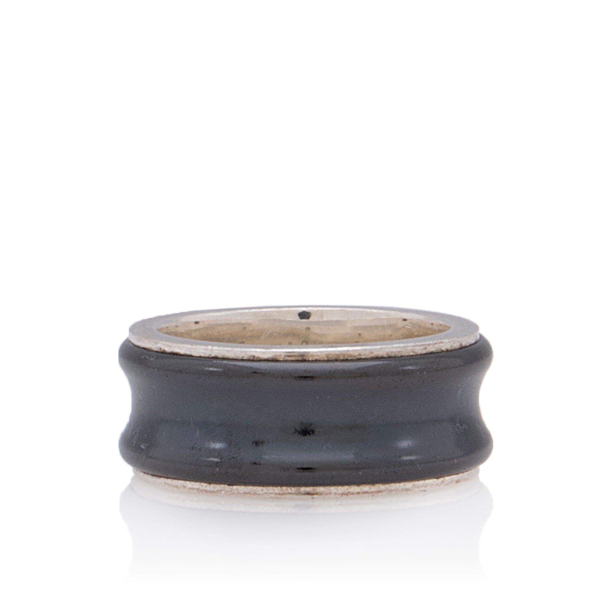 Tiffany & Co. Titanium Sterling Silver 1837 Ring - Size 5 1/2 (SHF-KVDYfj)