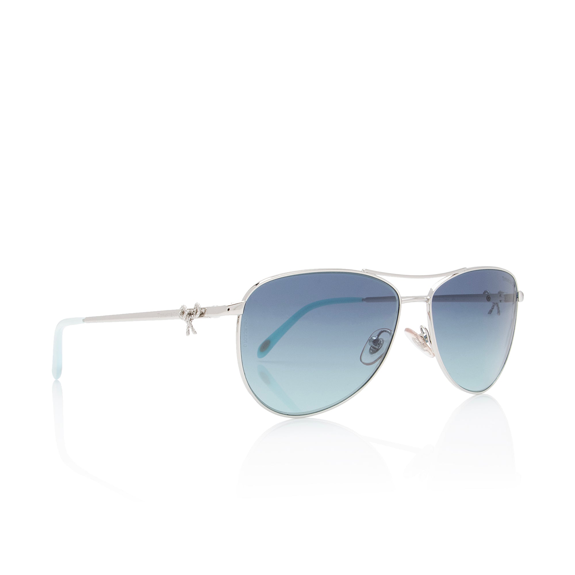 Tiffany & Co. Twist Bow Aviator Sunglasses (SHF-oVzu0M)