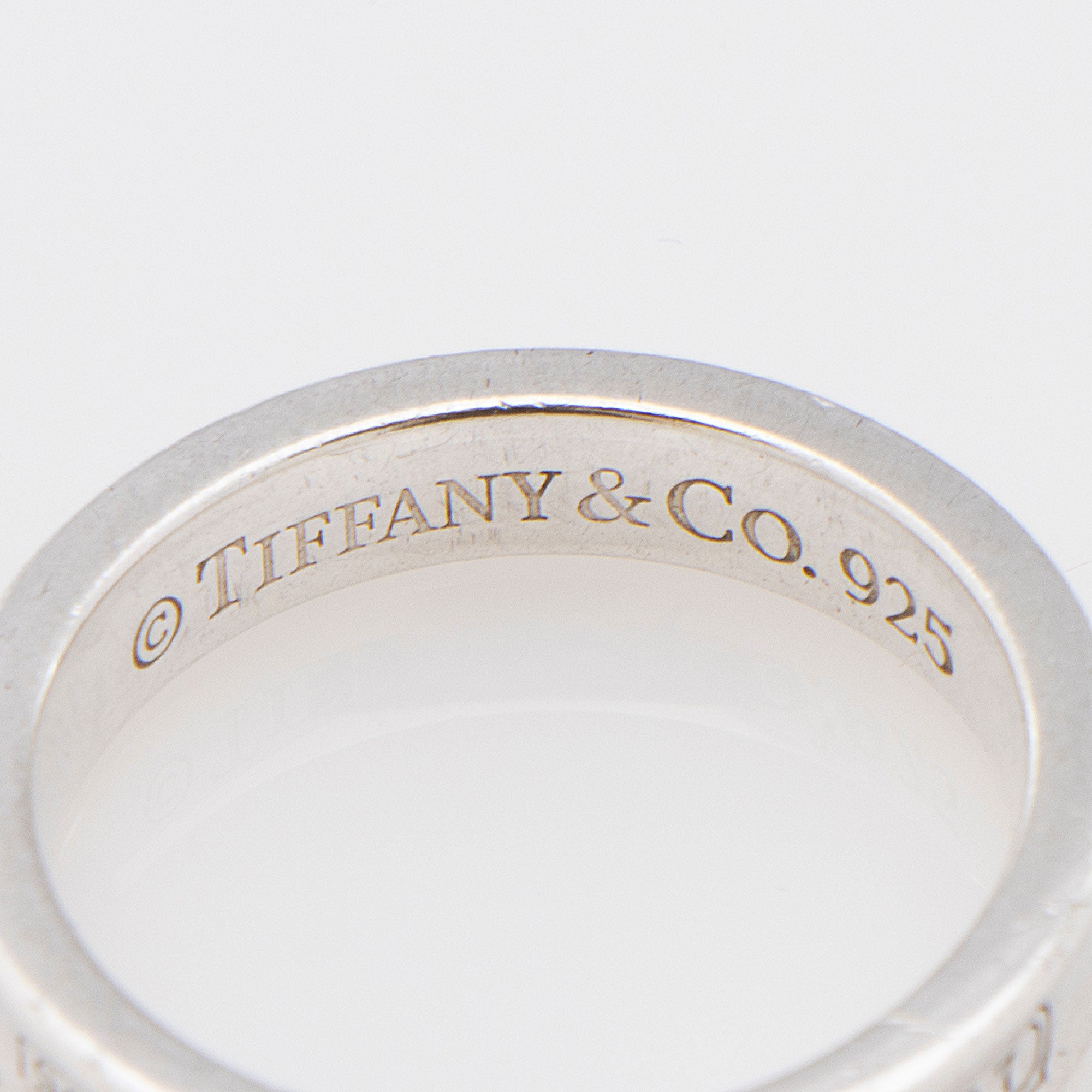 Tiffany & Co. Vintage Sterling Silver 1837 Narrow Ring - Size 7