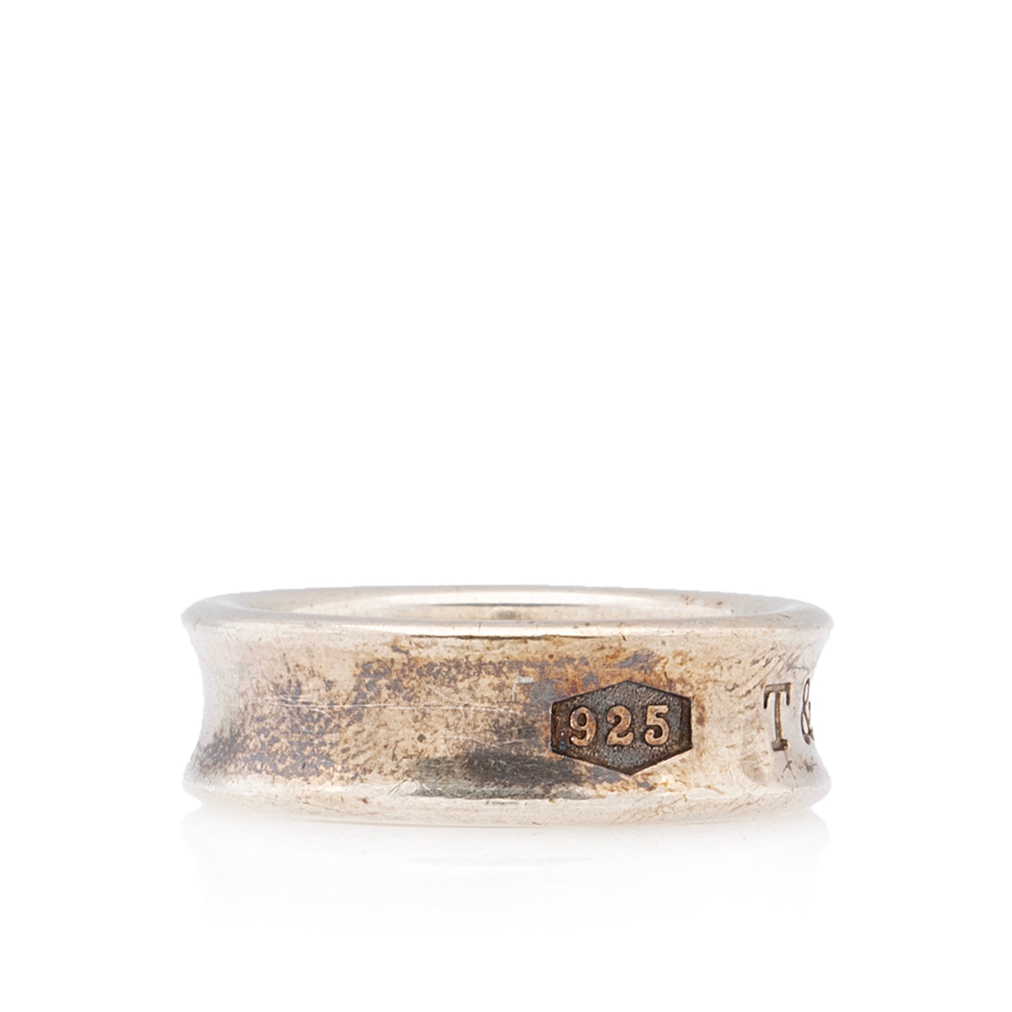 Tiffany & Co. Vintage Sterling Silver 1837 Ring - Size 7 1/2 (SHF-ByWS9S)