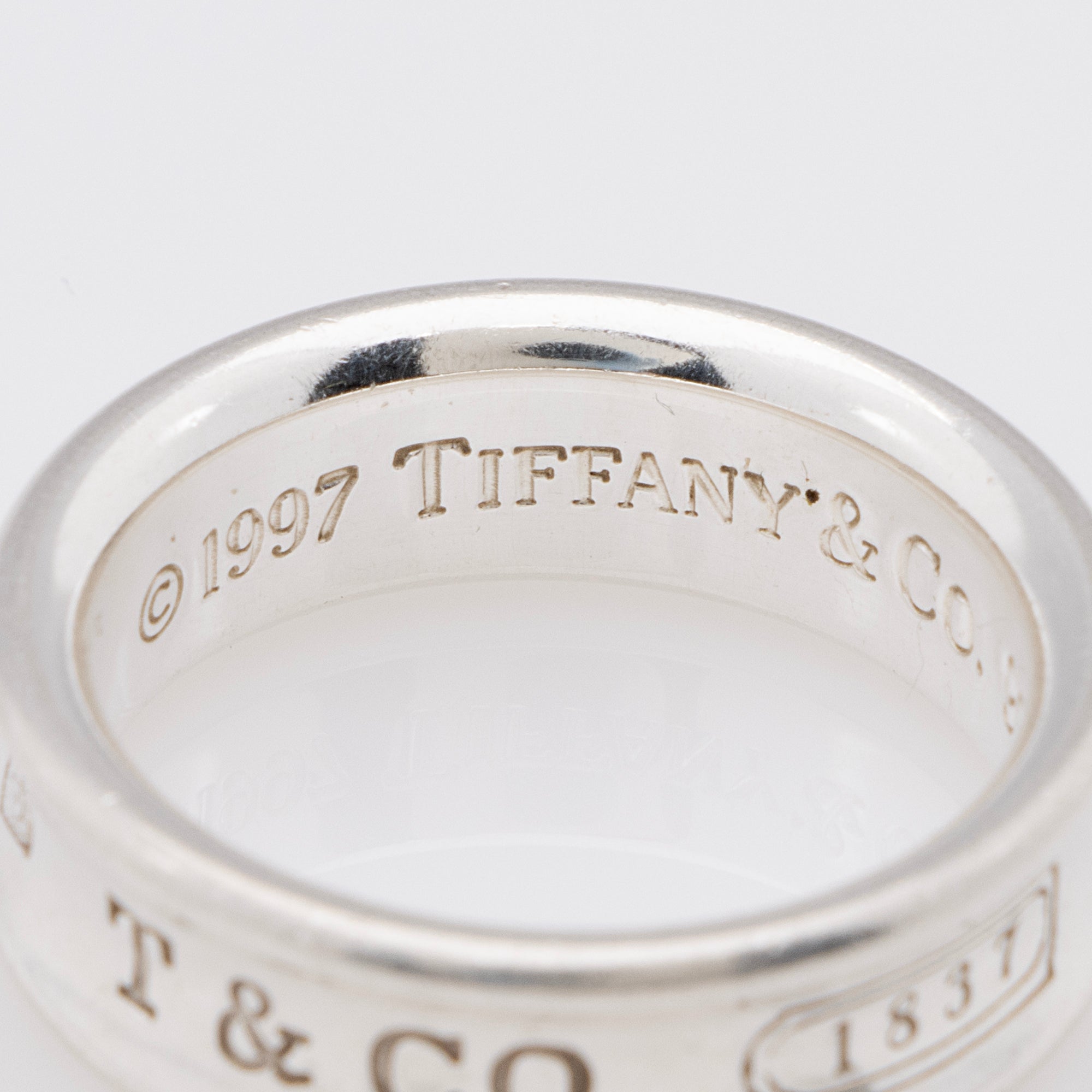Tiffany & Co. Vintage Sterling Silver 1837 Ring - Size 8 (SHF-8P3HAj)