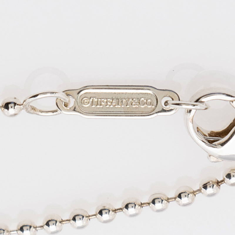 Tiffany & Co. Ziegfeld Sterling Silver Crystal Oval Pendant Necklace (SHF-buHbQt)