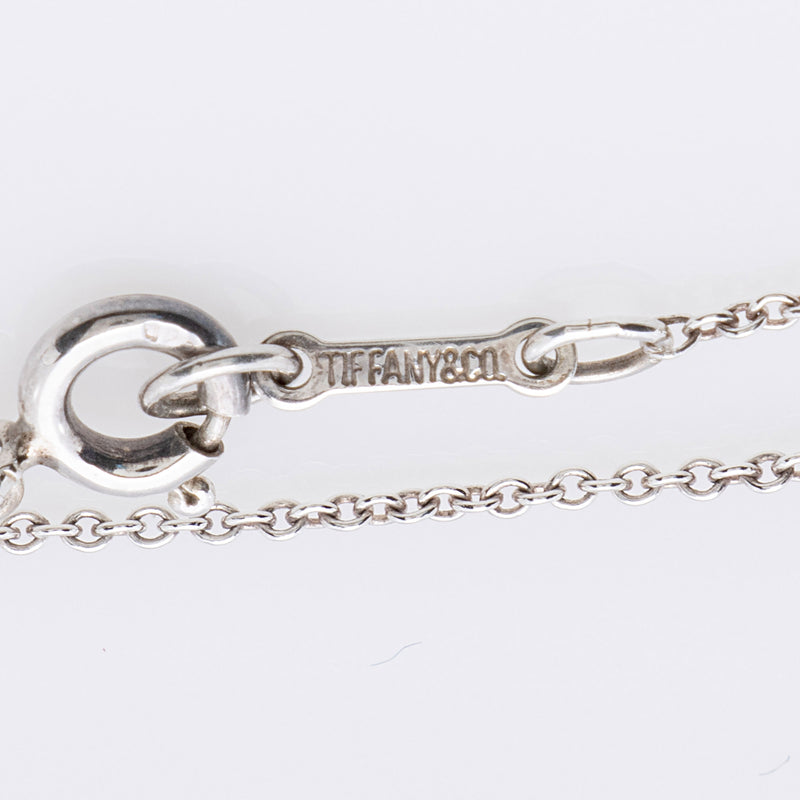 Tiffany & Co.Paloma Picasso Sterling Silver Graffiti X Necklace (SHF-emt9Oy)