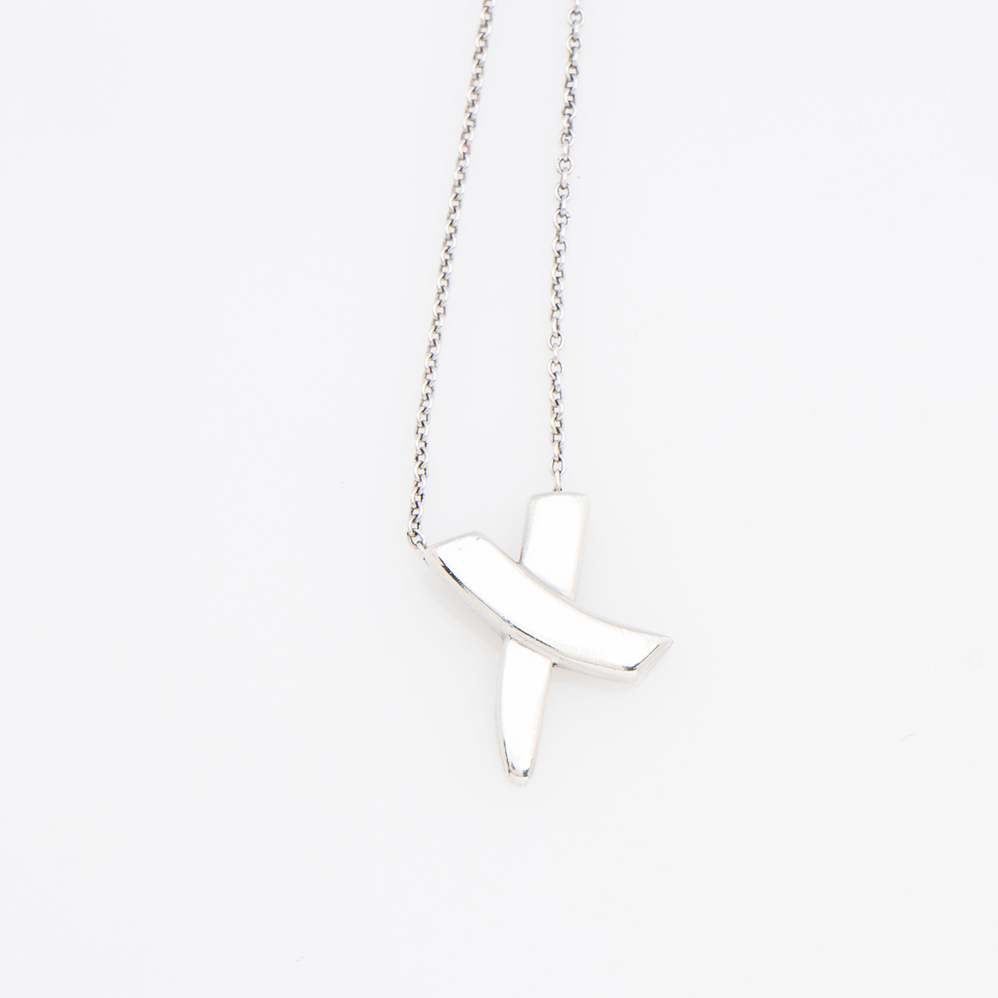 Tiffany & Co.Paloma Picasso Sterling Silver Graffiti X Necklace
