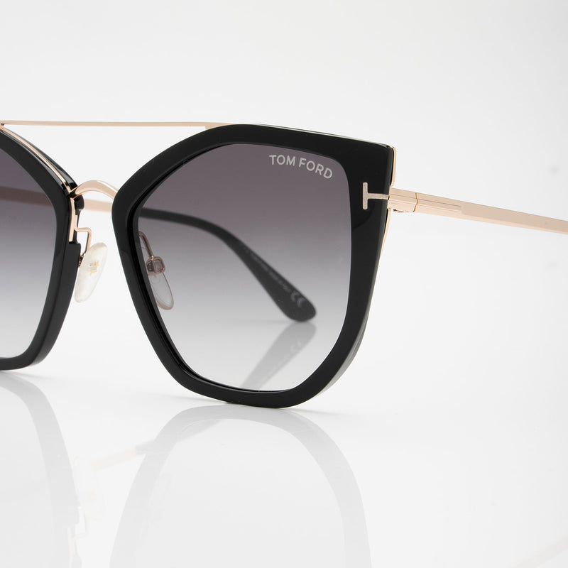 Tom Ford Dahlia Cat Eye Sunglasses (SHF-aBPG1t)