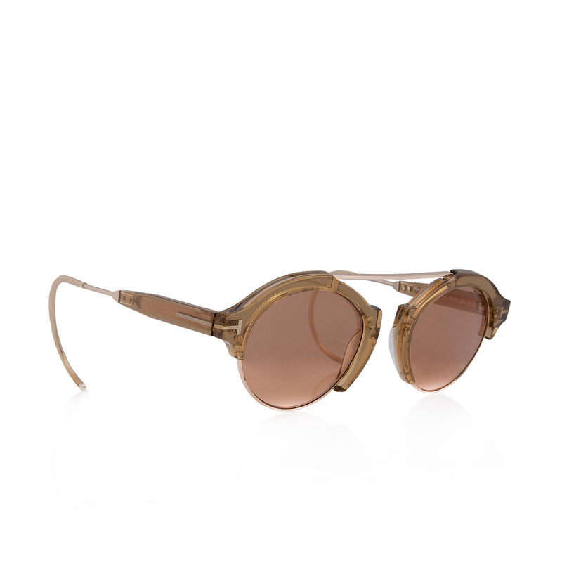 Tom Ford Farrah Oval Sunglasses (SHF-EQwAyI)