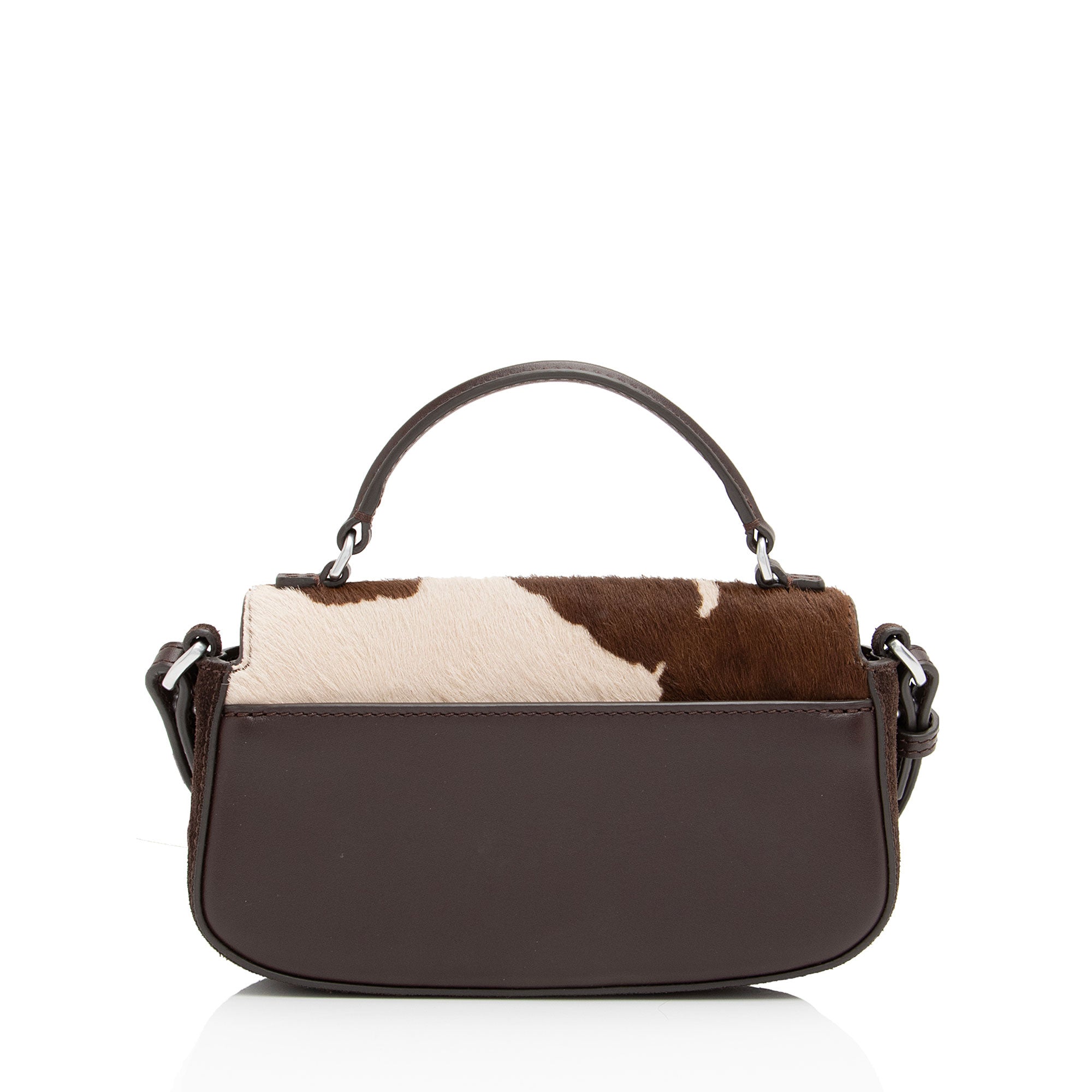 Tory Burch Calf Hair Cow Print Eleanor Top Handle Shoulder Bag (SHF-pyI49j)