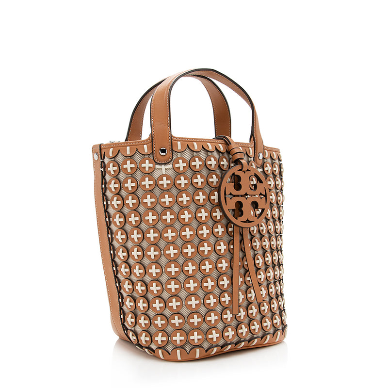 Tory Burch Chainmail Leather Miller Bucket Bag (SHF-18721)