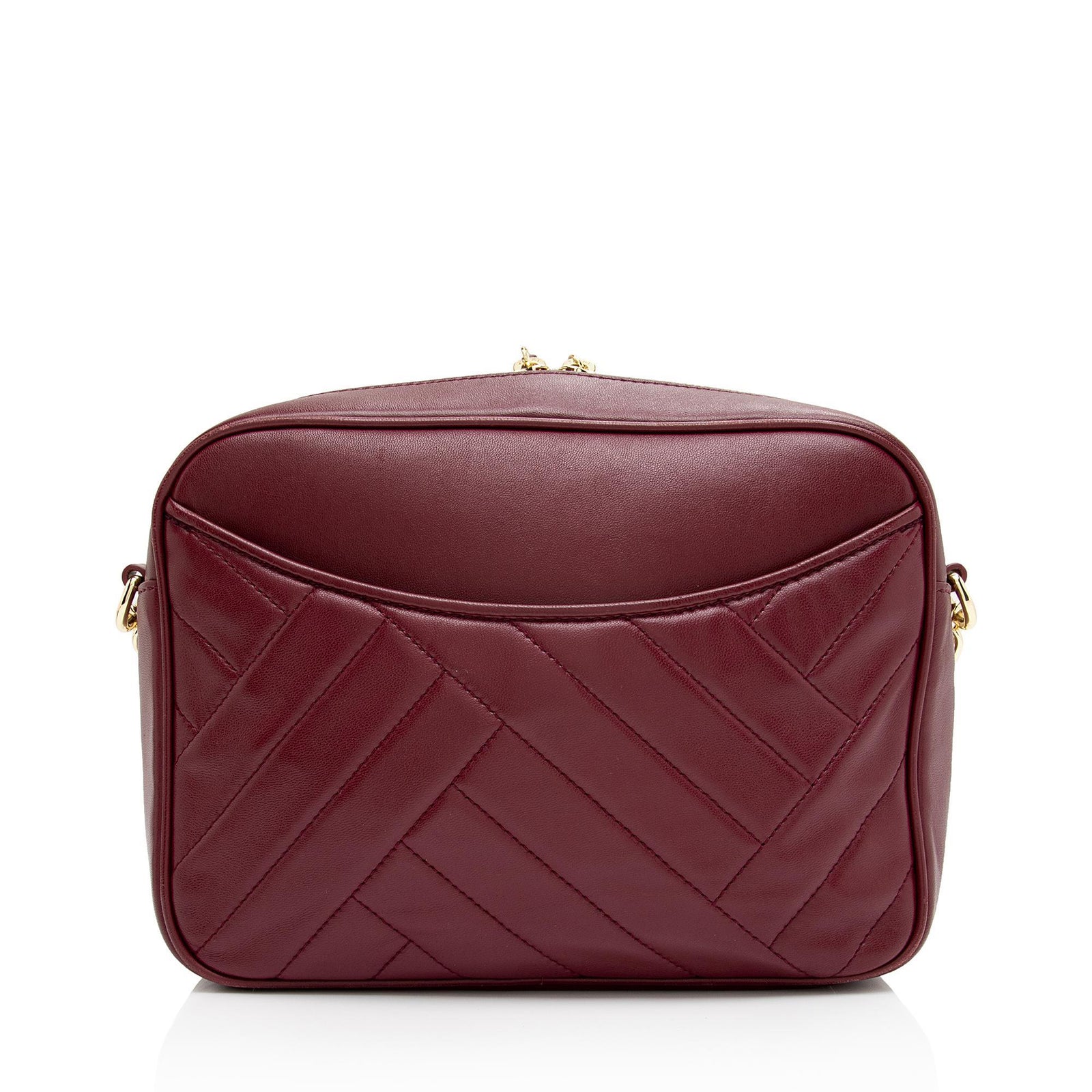 Tory Burch Chevron Leather Alexa Stitch Camera Bag SHF CrCykl